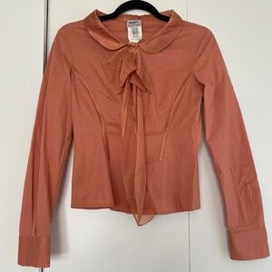 Philosophy by Alberta Ferretti terracotta blouse, size EU 38 USA 6